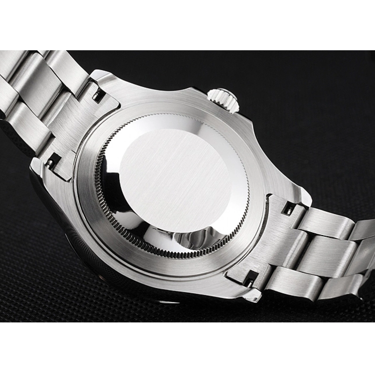Rolex copies cheap Steel Bracelet Black Yacht-Master Rolex Dial And Swiss Case Stainless 0711
